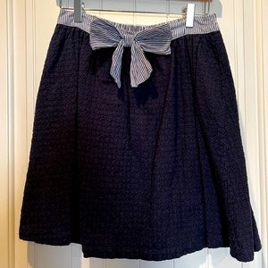 Navy skirt with bow